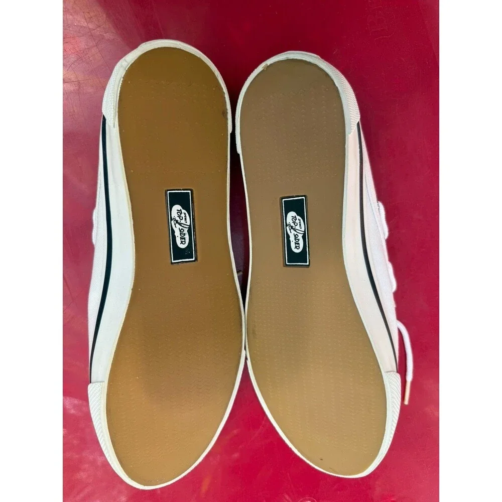 NEW Women Sperry Top-Sider Bahama Clog White Boat Shoes Slides Canvas size 9 M